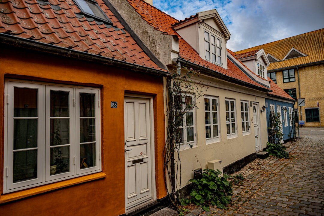 Local outdoor market in a small Danish town
