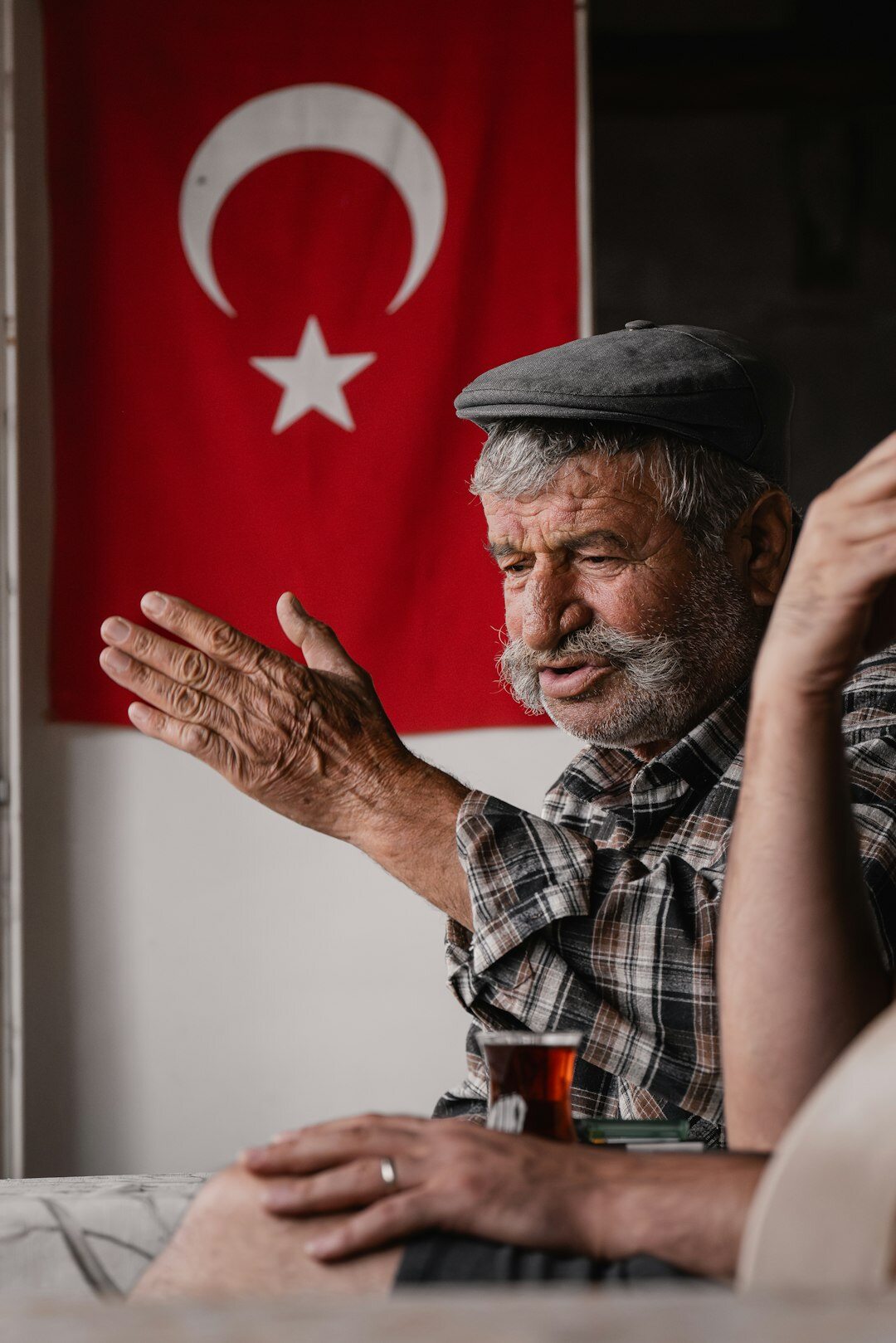 old man telling story
