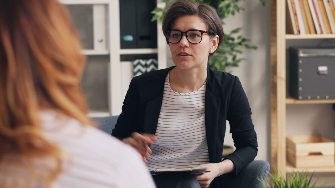 woman sharing personal story